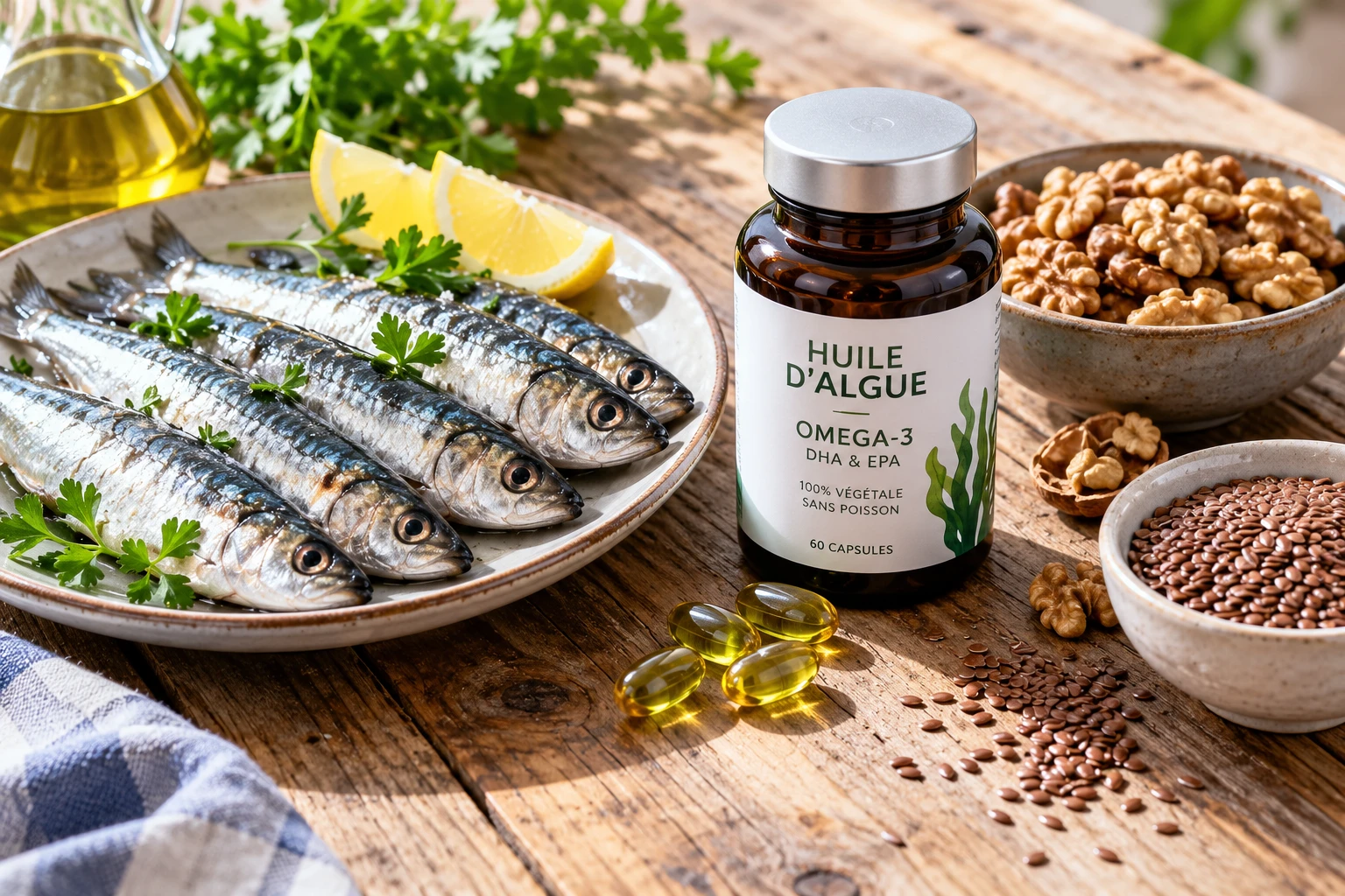 DHA oméga-3 : quelle dose et quelle source choisir ?