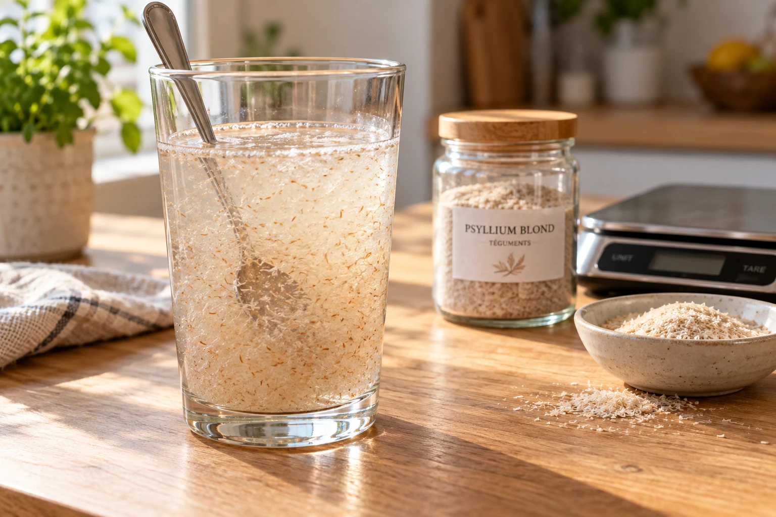 Psyllium tous les jours : dose, eau et durée sans risque